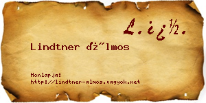 Lindtner Álmos névjegykártya